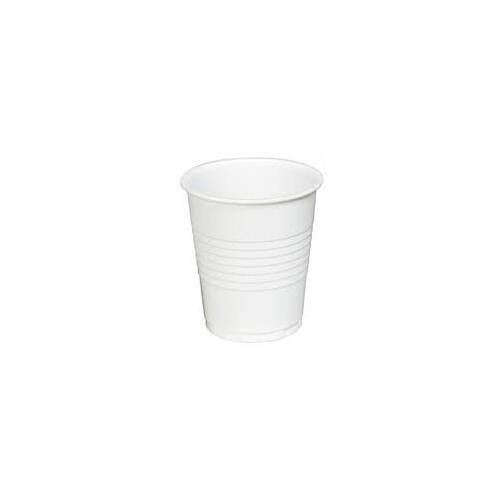 1000pk White plastic cup 180ml