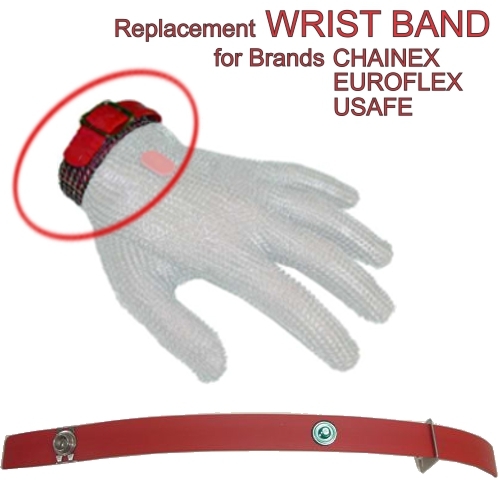 Wrist Band for Red Mesh Glove