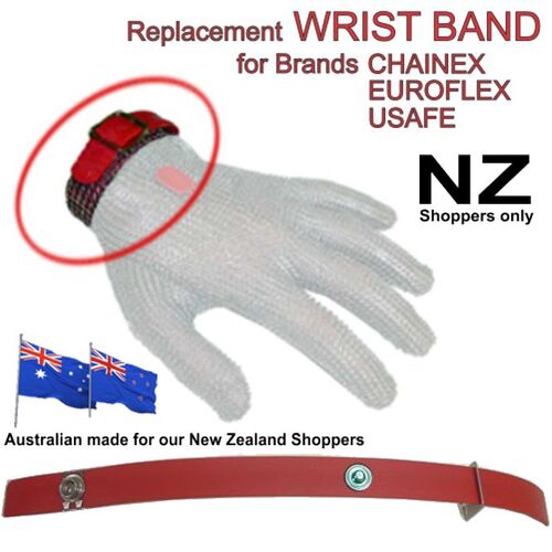 NZ only Wrist Band for Glove Red