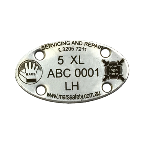 Mesh Glove Stainless ID Tag