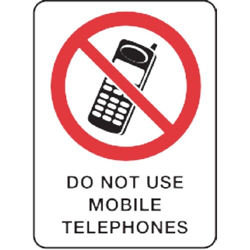 Do Not Use Mobile 45X30cm