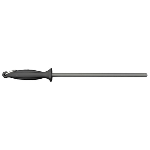 12" Round Black Steel with Black Handle
