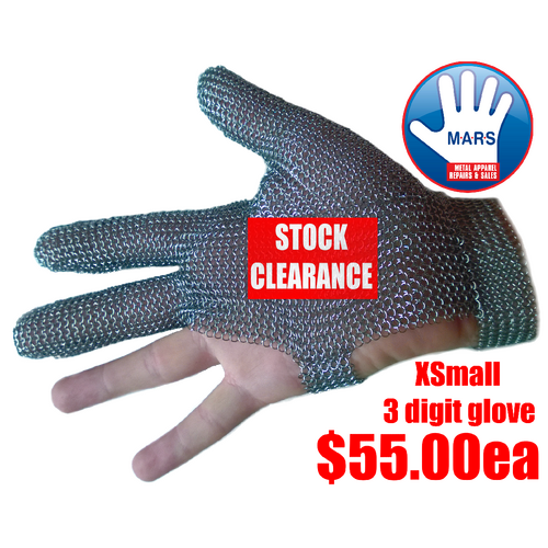 Mesh Glove XSmall 3 Finger